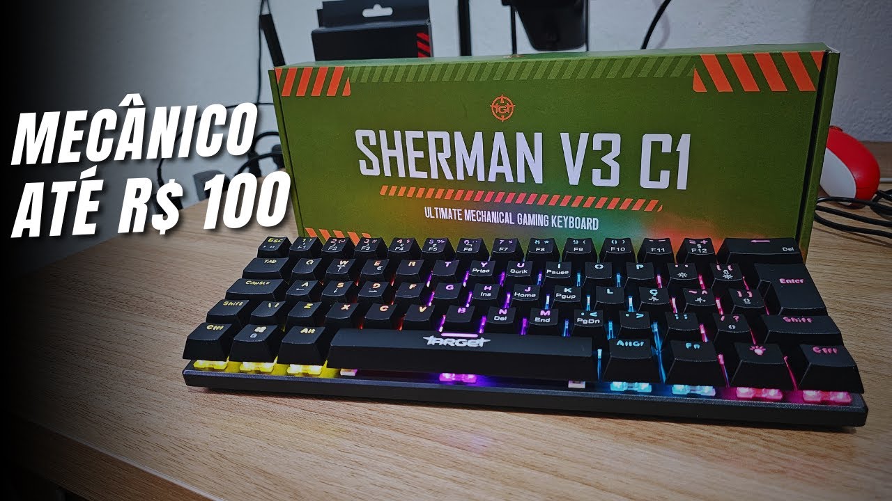 Teclado Gamer Mecânico TGT Sherman V3 C1