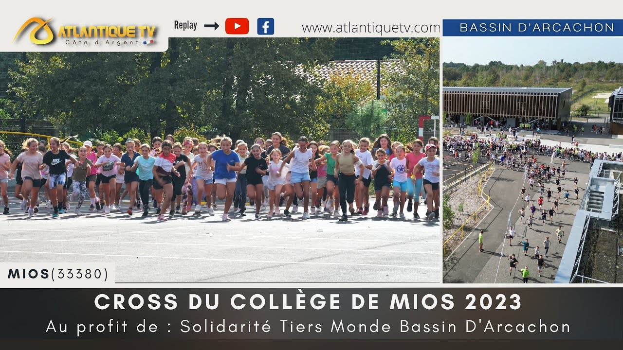 Cross du collège de Mios 2023Au profit de : Solidarité Tiers Monde Bassin D'Arcachon