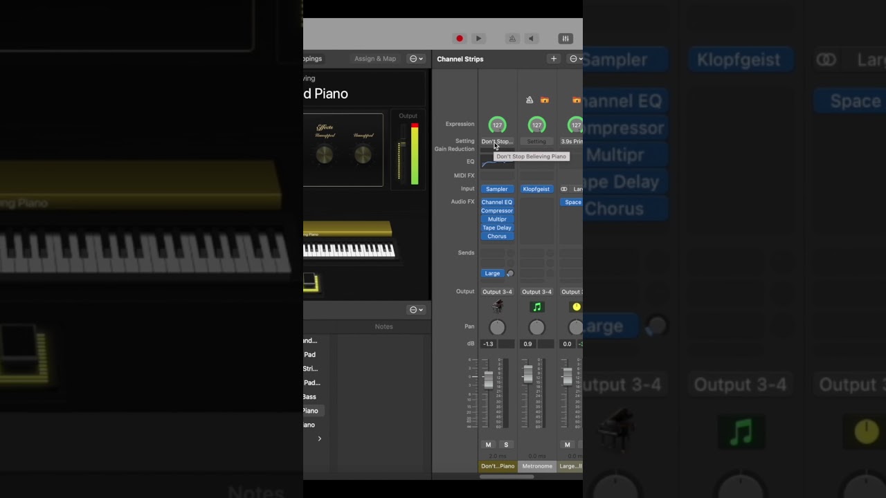 how to save patch on Mainstage to be opened in Logic #logicpro #shorts #mainstage #musicproducer