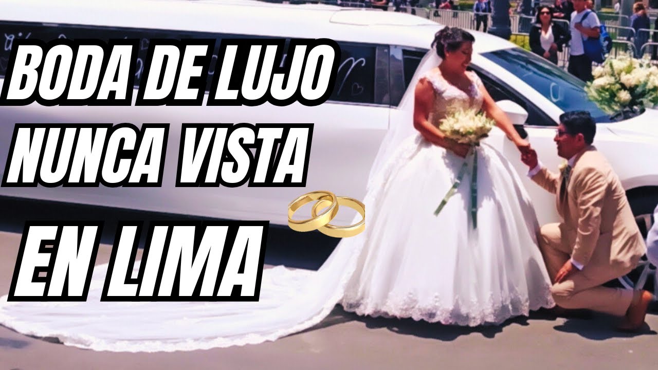 Una Boda Increíble en la Plaza Mayor de Lima 😱 ¡Toda la Multitud se Detuvo a Ver!