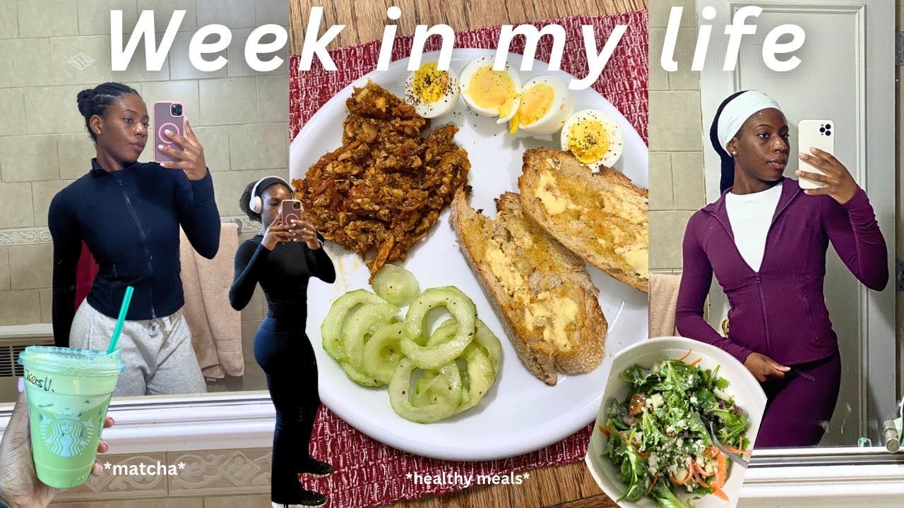 A Chill Week in My Life | First Week of School, at home pilates, Swimming & High protein Meals!