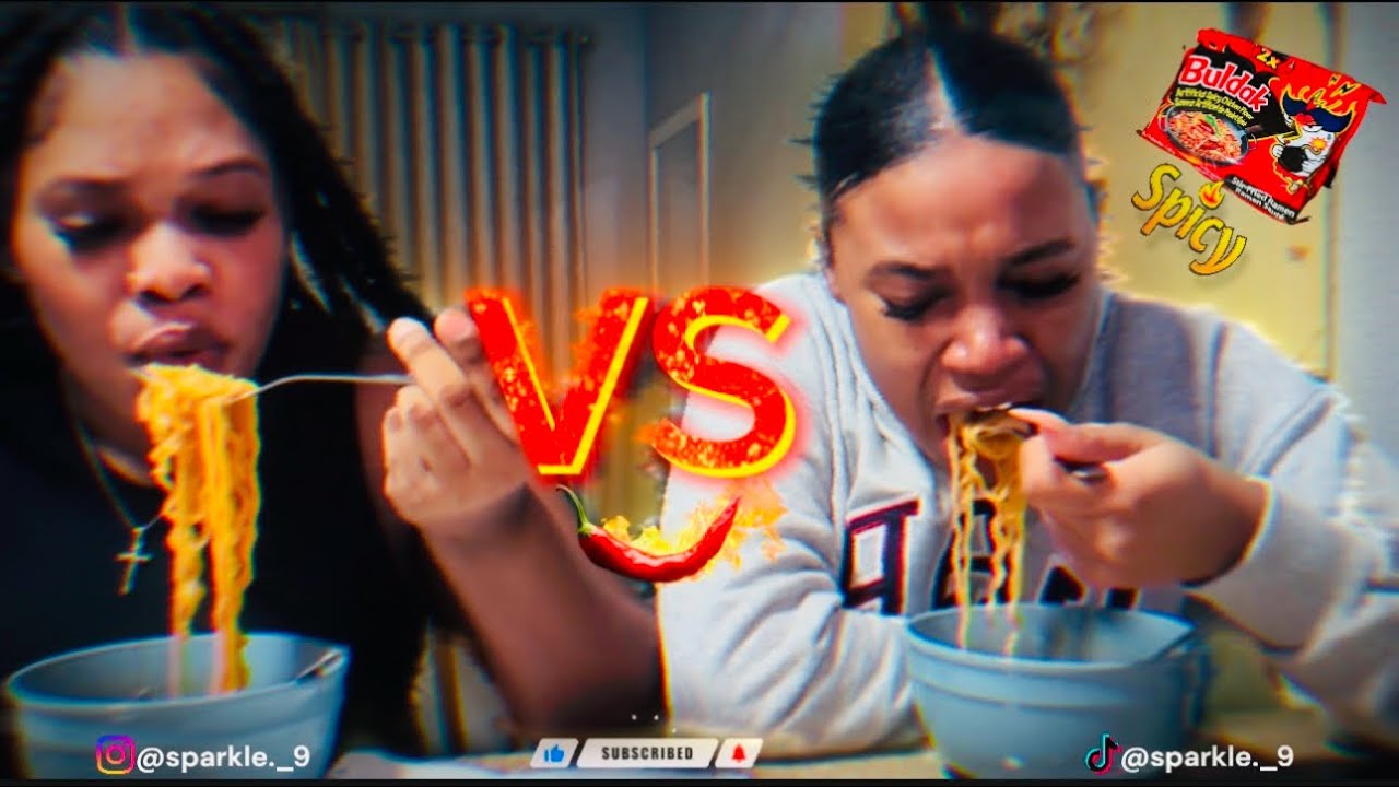 We did the Spicy noodle challenge for the 1st time🔥(Watch to the end)