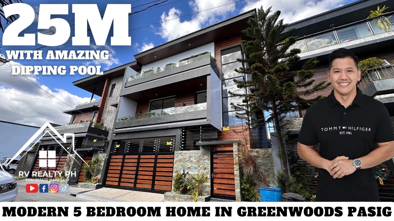 SOLD | House Tour 19: Modern 5 Bedroom Home with Amazing Pool For Sale in Greenwoods Pasig!