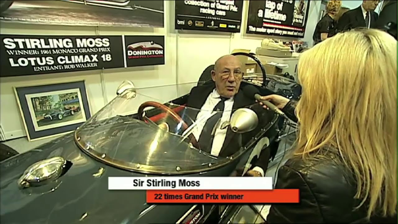 Race Retro 2010 Interview  with Stirling Moss and his Lotus 18