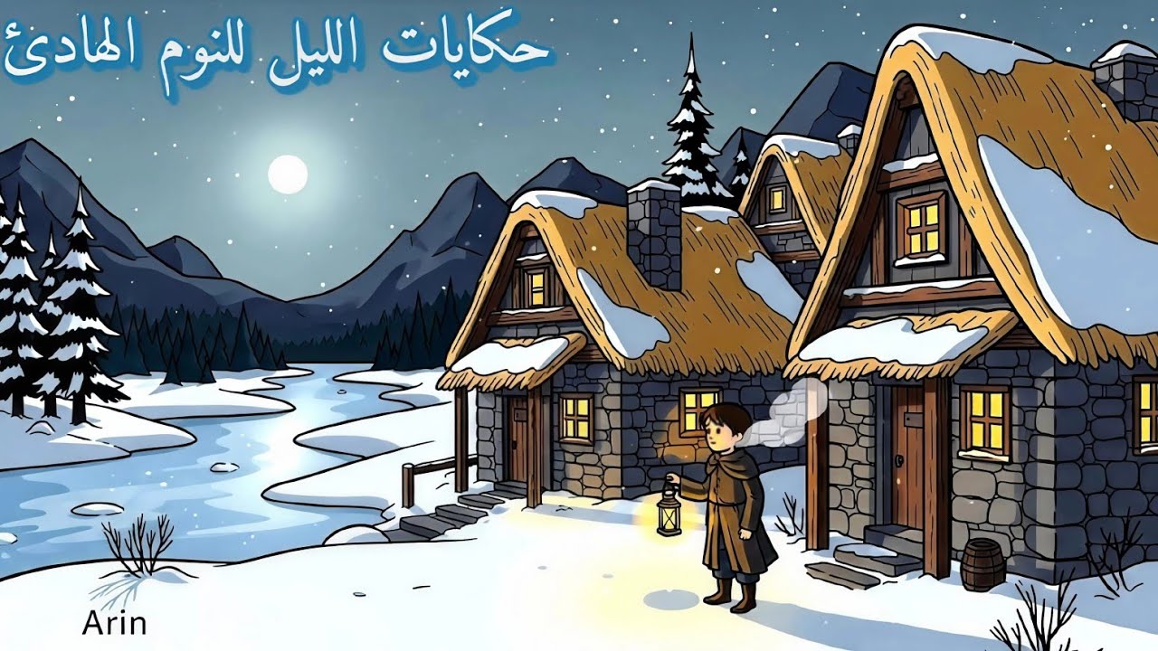 حكايات الليل للنوم الهادئ: قصه أسطوريه من العصور الوسطي..دفء القمر في ليالي الثلج ❄️🌙