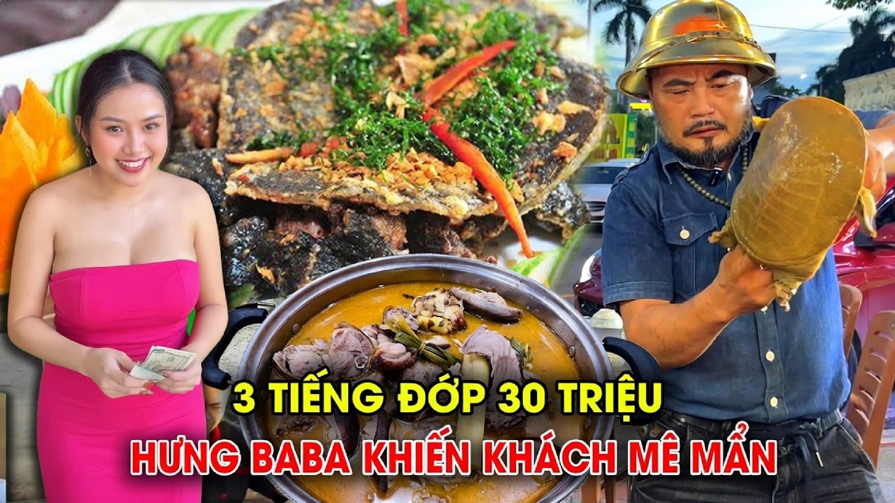 Hưng BaBa biểu diễn món ăn đẳng cấp khách đến ầm ầm