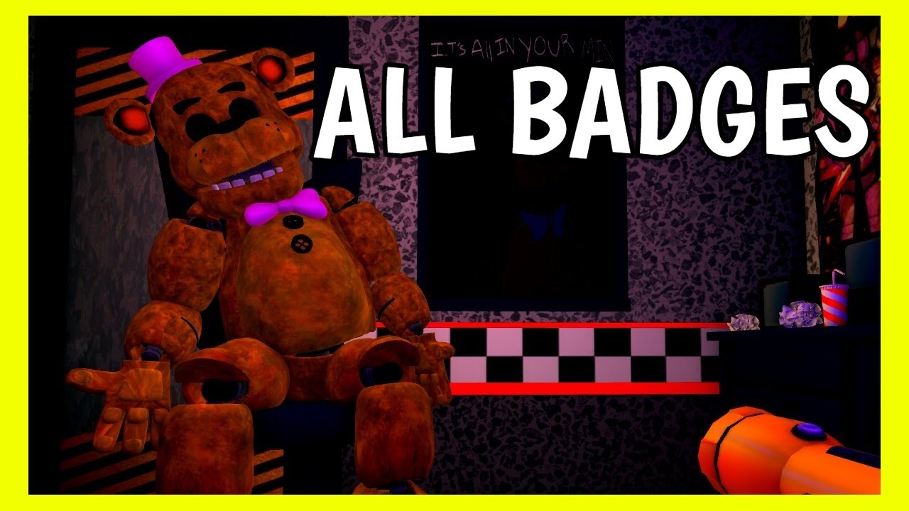 FNAF: Оригинальная трилогия, ролевая игра, все значки, 2025 год, Roblox