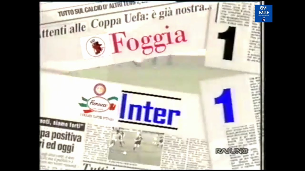 1993-94 (2^ - 05-09-1993) Foggia-INTER 1-1 [Schillaci,DiBiagio(R)] Servizio D.S.Rai1
