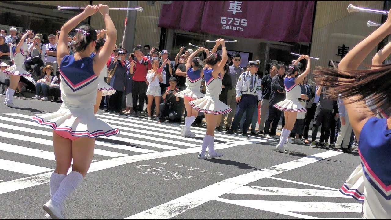 [4K]日本大学櫻丘高等学校吹奏楽部・バトントワラー部1   第十二回銀座柳まつり銀座ゴールデンパレード