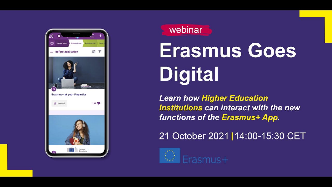 Meet the #Erasmus+ App vol. II - for IROs I Erasmus Goes Digital Webinar Series 2021