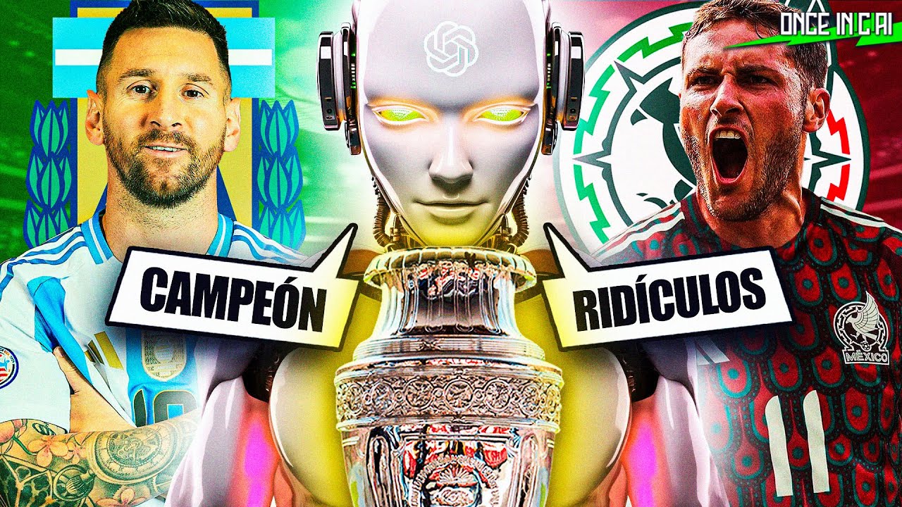 INTELIGENCIA ARTIFICIAL PREDICE al CAMPEÓN de la COPA AMÉRICA ¡¿ARGENTINA o MÉXICO?!
