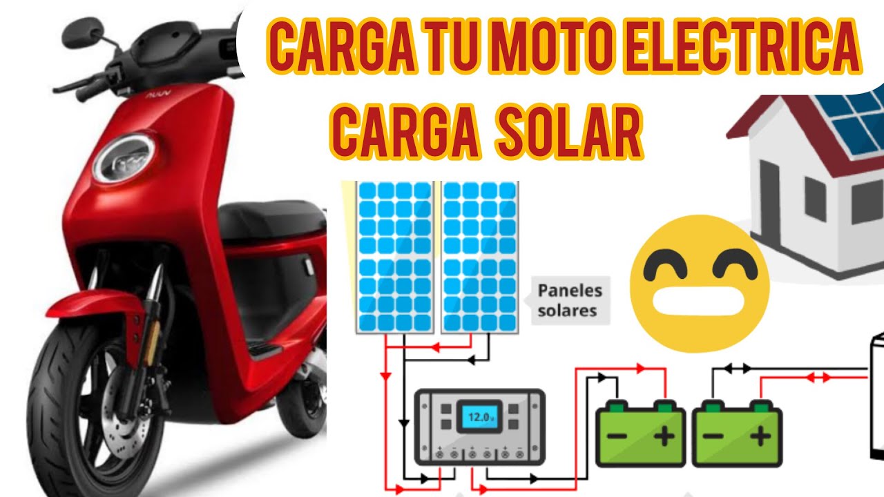 Como cargar mi moto eléctrica con energía solar
