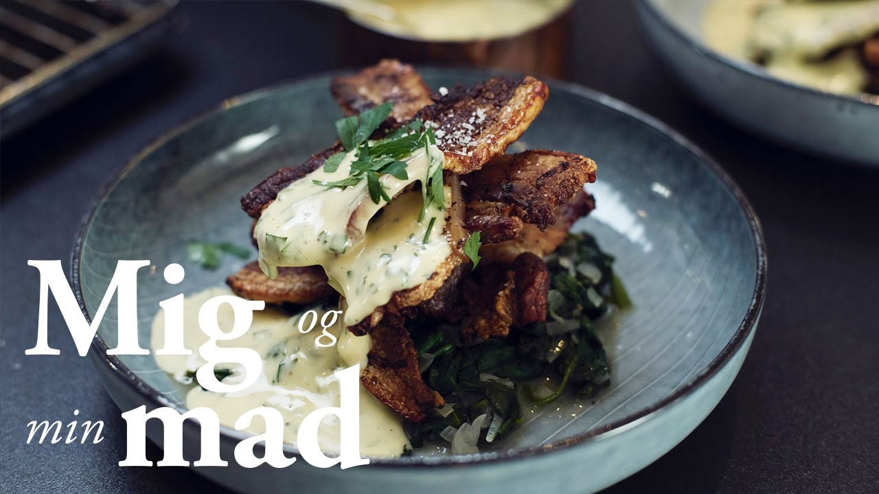 Stegt fl&aelig;sk med spinat og persillebearnaise | Gastromand