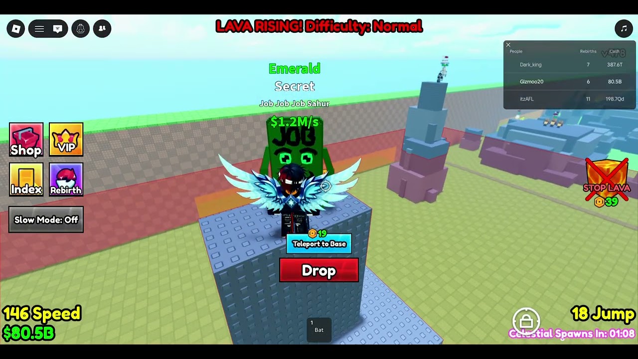 playing escape lave 4 brainrots