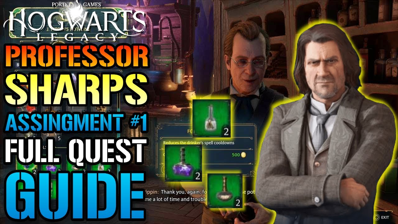 Наследие Хогвартса: Задание профессора Шарпа 1! Полное руководство по заданиям и местам хранения ...