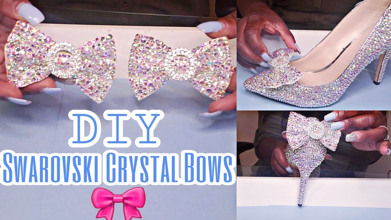 Wedding Series #2 DIY Swarovski Crystal bows for my wedding shoes