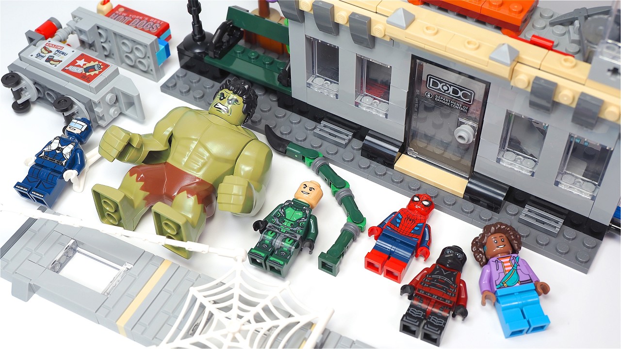 LEGO Spider-Man: Brand New Day Set | LEGO 76350 | Spider-Man VS Hulk Epic Clash | Speed Build Review