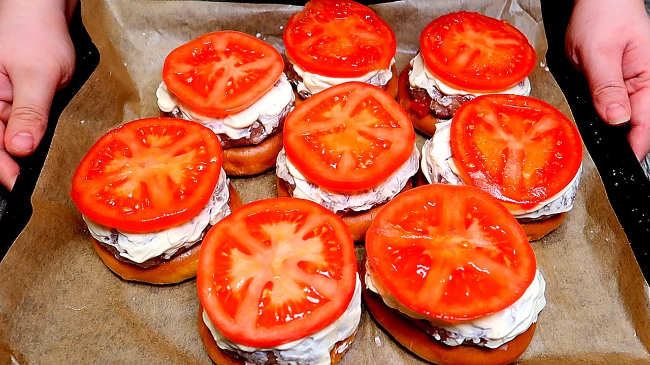 Обычные Бублики с Фаршем. Это Получается ТАК Вкусно! 2 в 1 - и гарнир и котлеты.