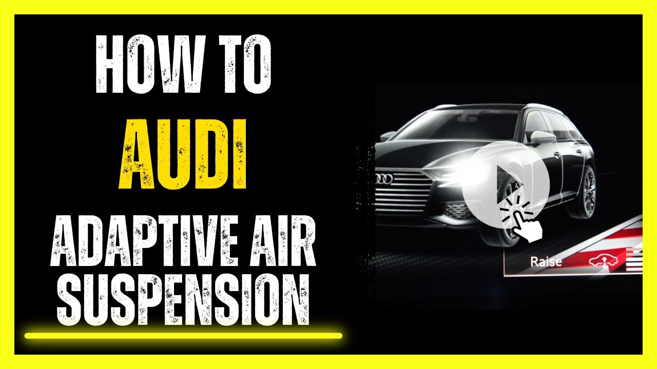 Audi Adaptive Air Suspension How to Raise & Lower the Suspension | VAG Car Tutorials