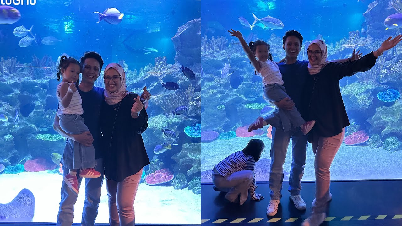 Aquaria KLCC! Tapi not at the right timing lahh. Cuti sekolah. But sokay. We still enjoy the moment!