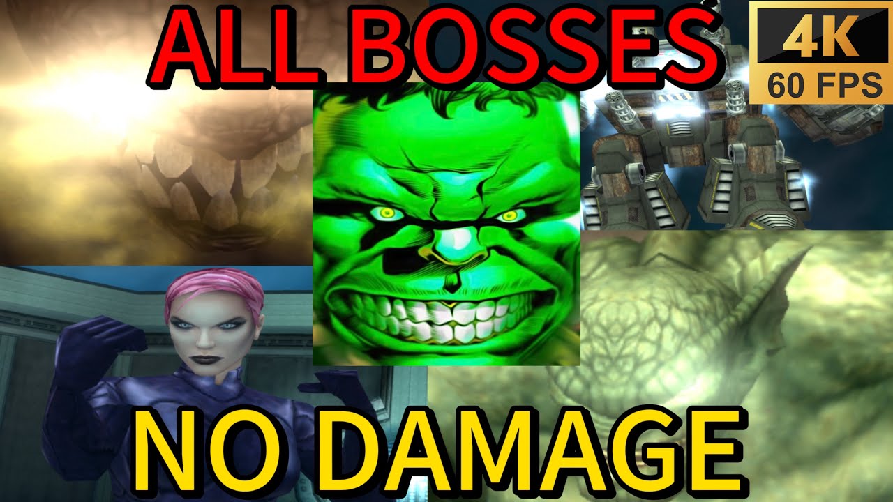 The Incredible Hulk: Ultimate Destruction (HARD) All Bosses NO DAMAGE + Ending | 4K 60FPS