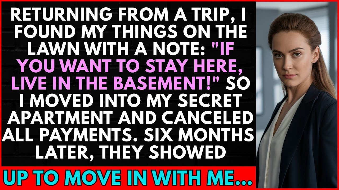 Returning From A Trip, I Found My Things On The Lawn. So I Moved Into My Secret Home And Canceled...