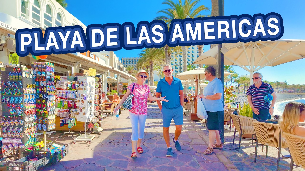 Playa De Las Americas Tenerife &ndash; piesza wycieczka w rozdzielczości 4K