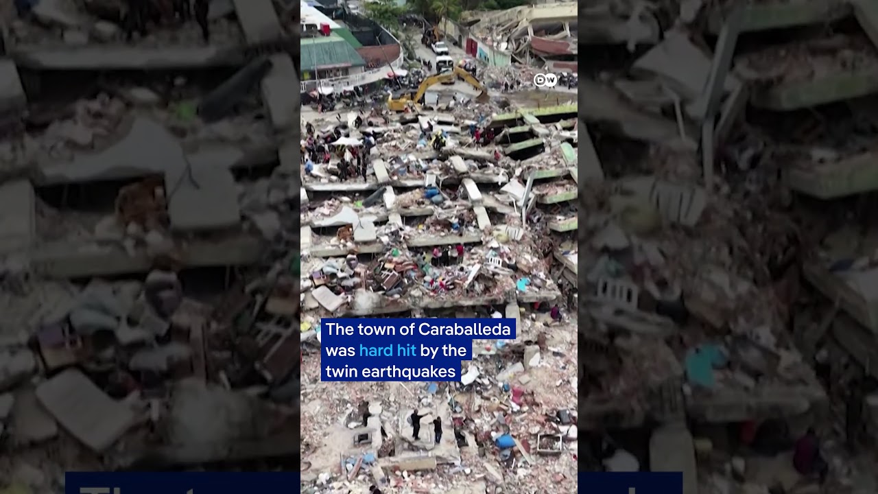 Venezuelan man digs through rubble to find three daughters, ex-wife | DW News