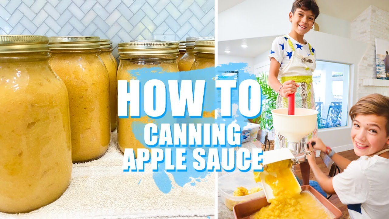 How to CAN Apples to make APPLESAUCE!