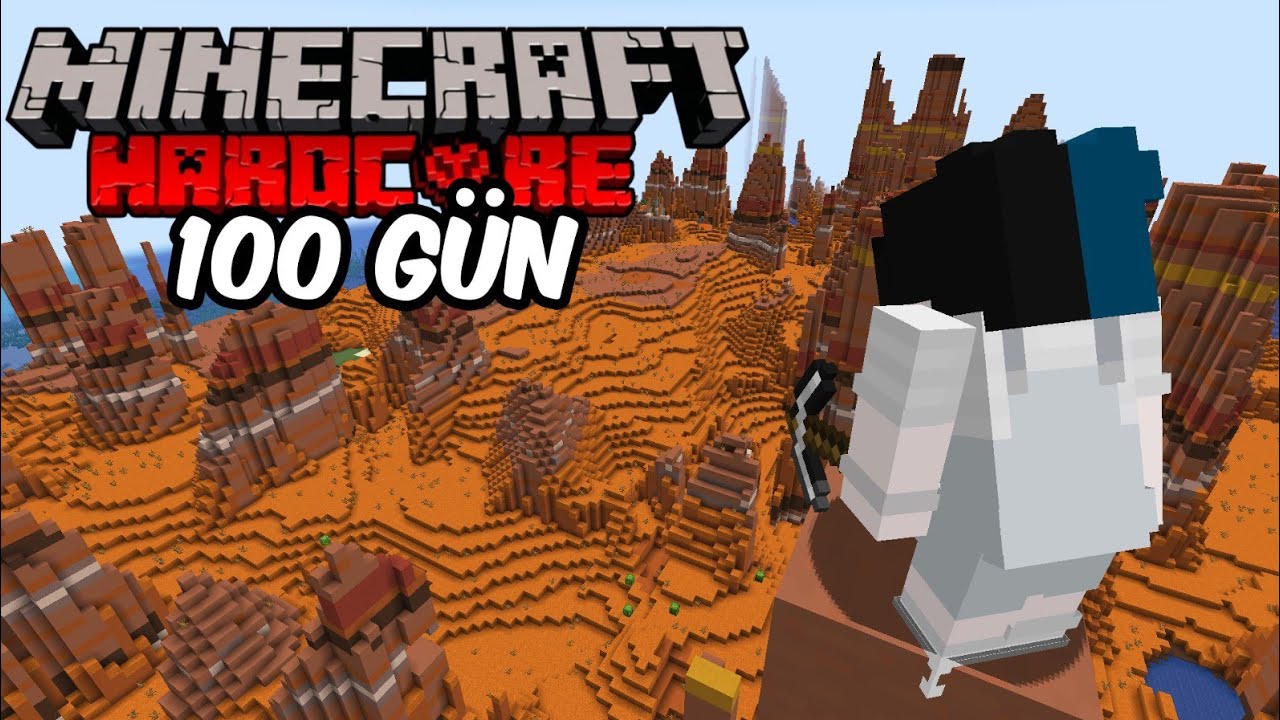 Minecraft'ın EN KÖTÜ ÇÖL Dünyasında 100 Gün Hayatta Kaldım