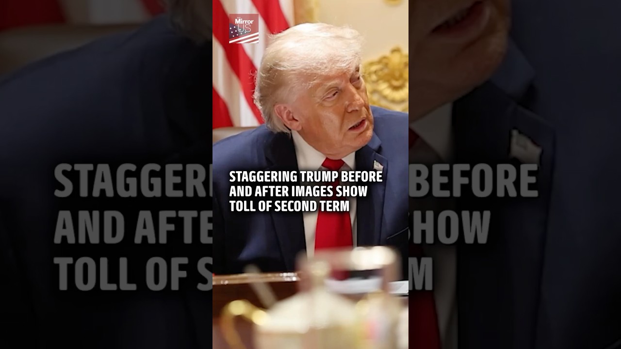 Staggering Trump images show the harsh toll of his second term