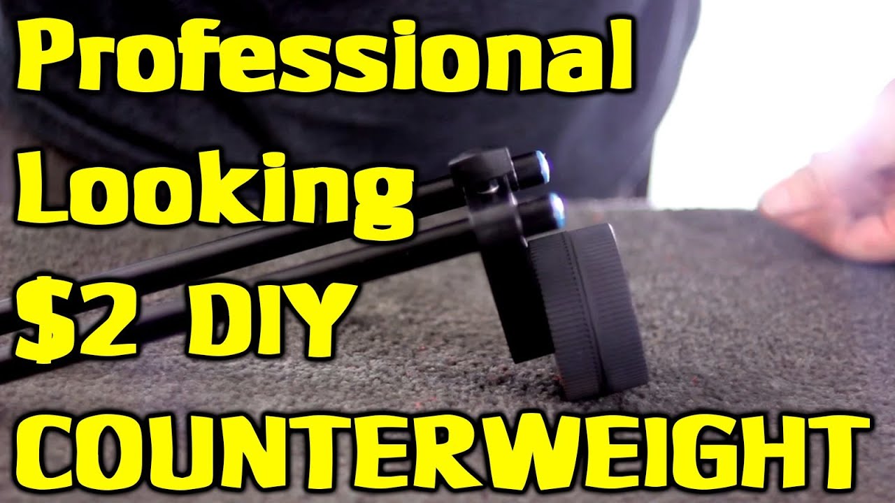 $2 Do It Yourself Counterweight for DSLR Camera Shoulder Rigs!