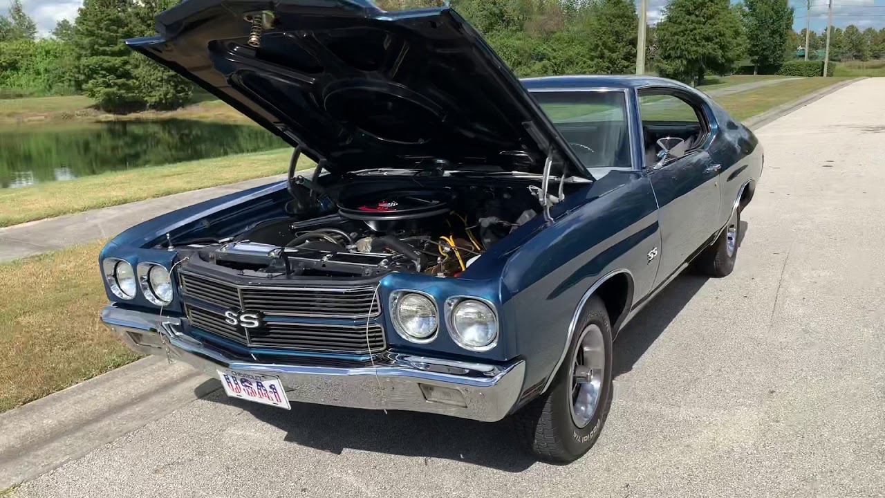 1970 Chevelle SS Fathom Blue LS6 454 4 Speed