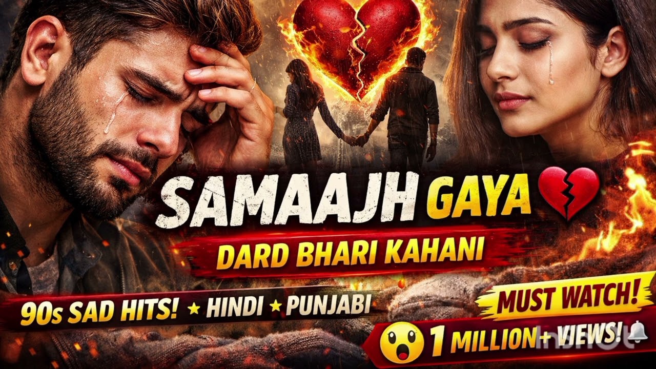 SAMAAJH GAYA 💔 | 90s Hindi Punjabi Sad Song | Dard Bhari Kahani | Sofi song 