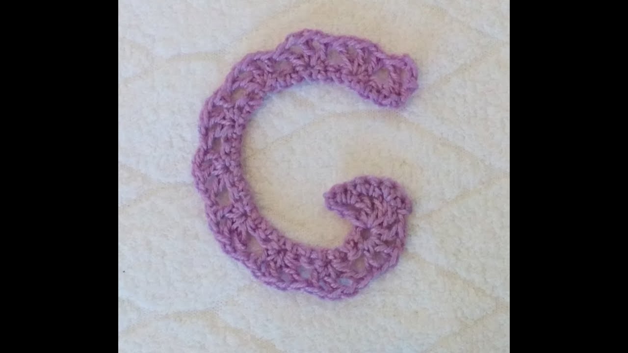 Alfabeto all'uncinetto: lettera G - Crochet Alphabet: letter G