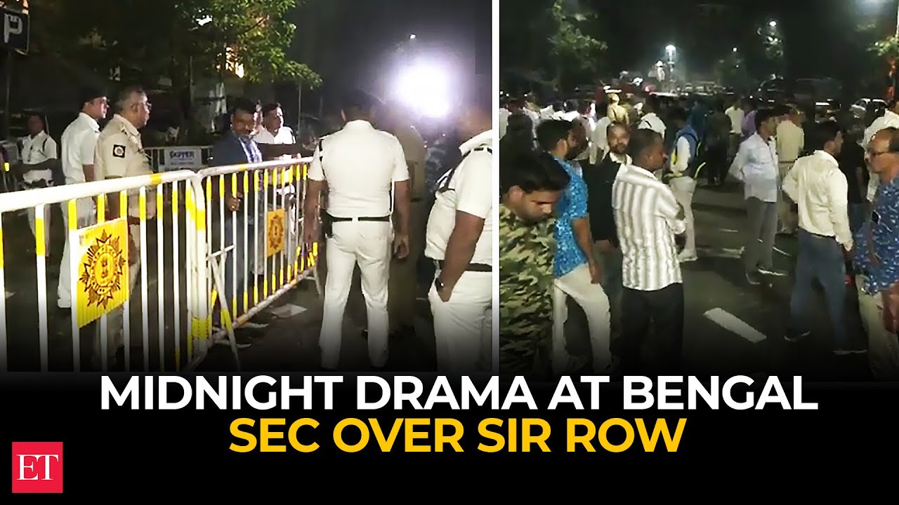 Tensions erupt at West Bengal Election Commission Office over SIR dispute
