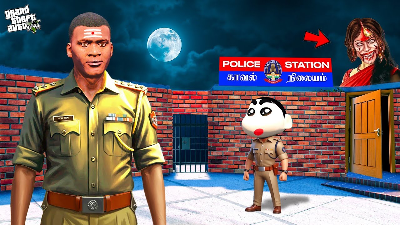 Shinchan & Franklin Become A Indian Police Officer in GTA 5