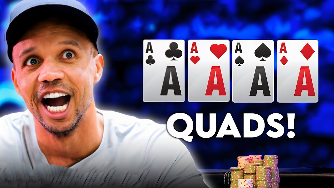 One in a BILLION Poker Hands. (Quads vs Full House)