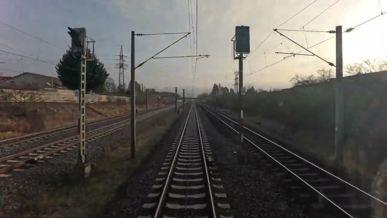 Führerstandsmitfahrt von Hannover nach Fulda – 200 km/h in 4K Baureihe 101 Signale werden benannt.