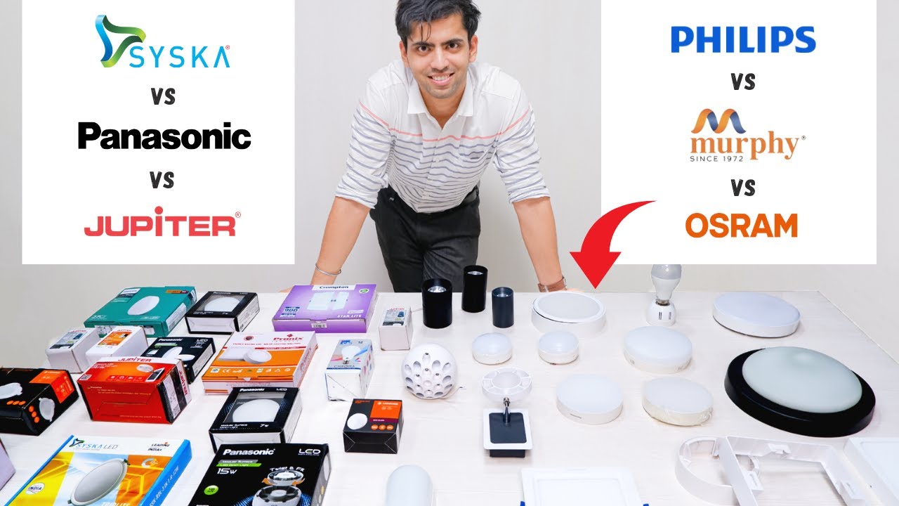 Best 10 LED Surface Lights In India Review & Lumens Test With Lux Meter (For Ceiling & Wall Mount)😍