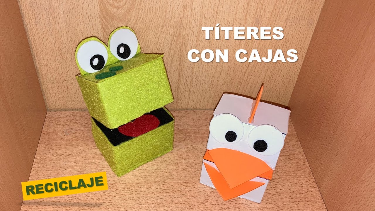 Como hacer marionetas con cajas