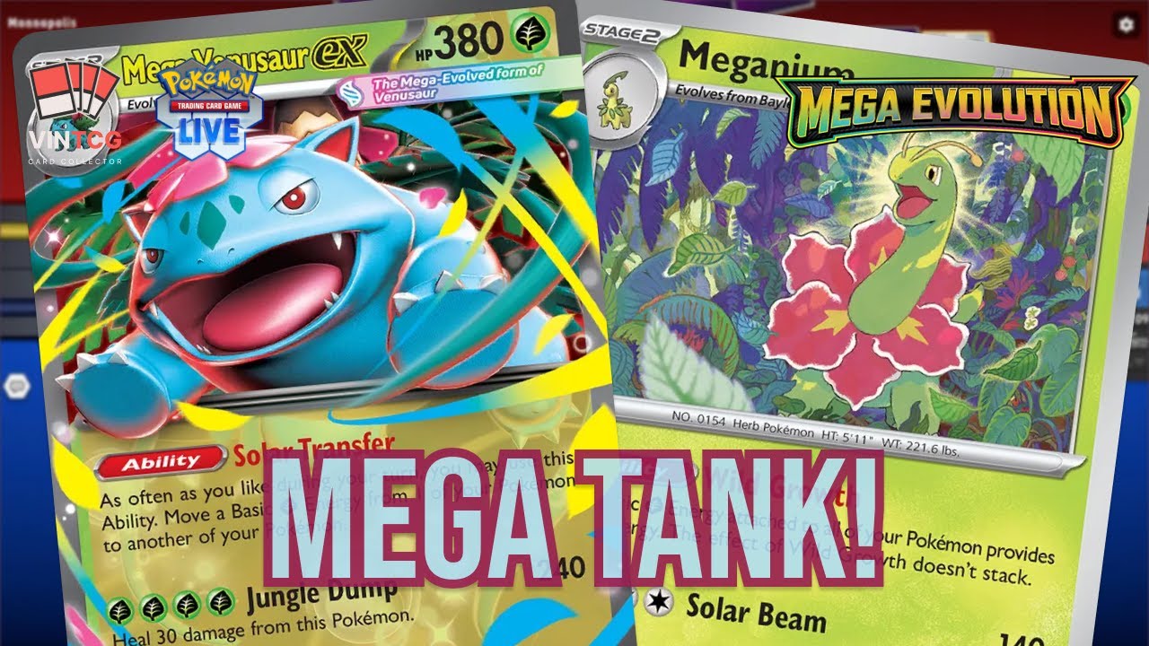 MEGA VENUSAURO É O MELHOR MEGA DA COLEÇÃO! | POKÉMON TCG LIVE