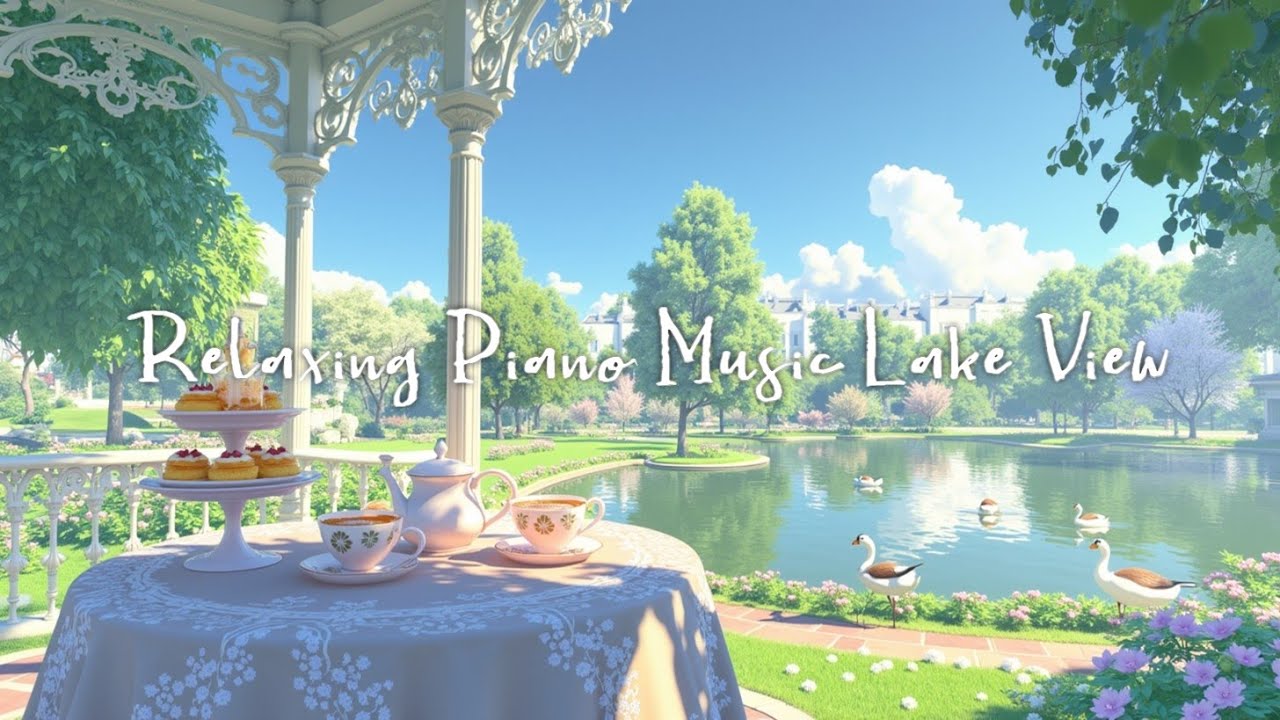 Delightful Afternoon Tea & Piano Music - Relaxing Piano for Scenic Garden View & Elegant Treats
