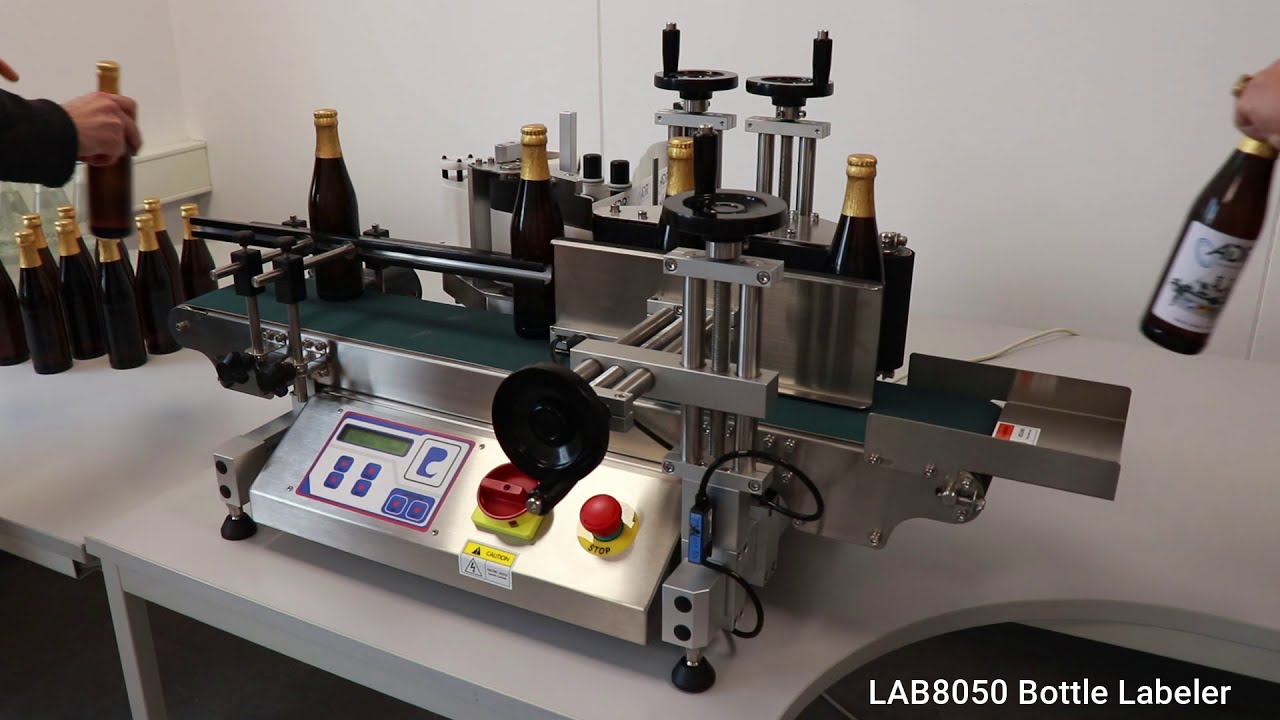 LAB8050 Flaschenetikettiermaschine für Flaschen, Gläser, Dosen und andere runde Produkte