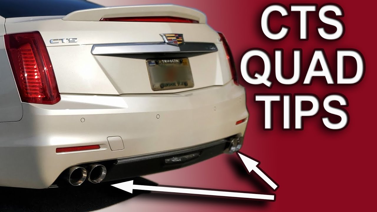 Четырехсекционные выхлопные насадки | Cadillac CTS 2014-2016