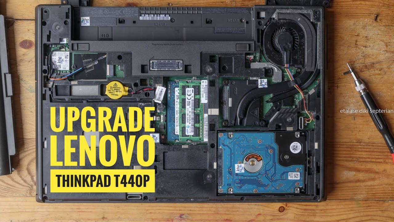 Lenovo ThinkPad T440p Setelah Upgrade CPU, SSD dan RAM