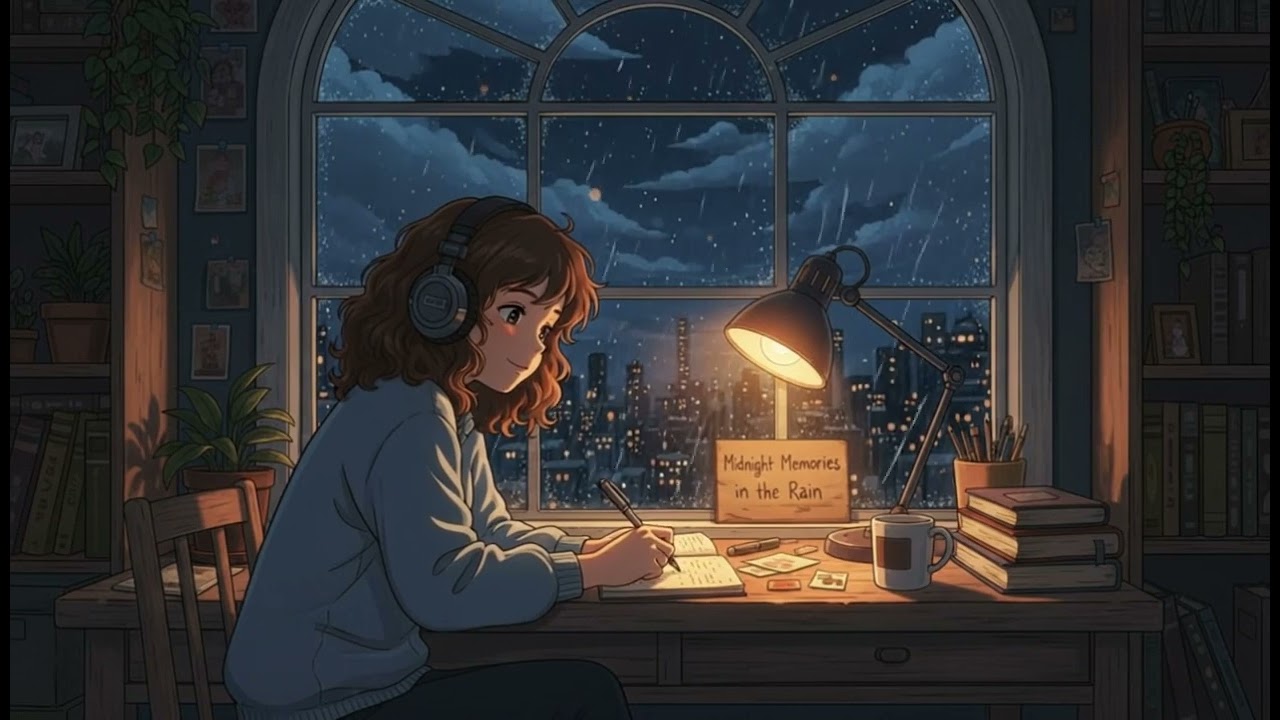 Midnight Memories in the Rain - Nostalgic Lo-fi & Dreamy Night Vibes