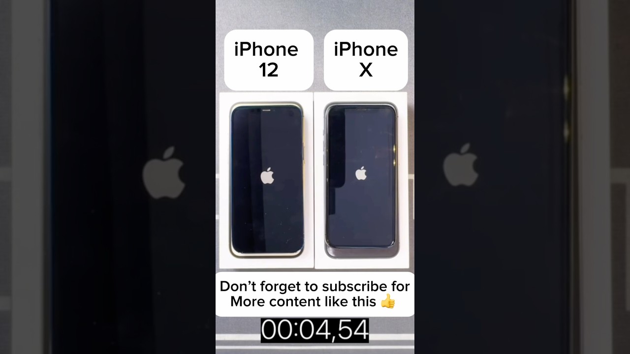 The iPhone 12 vs the iPhone X boot up test🔥🔥 #mexinspire #iphone