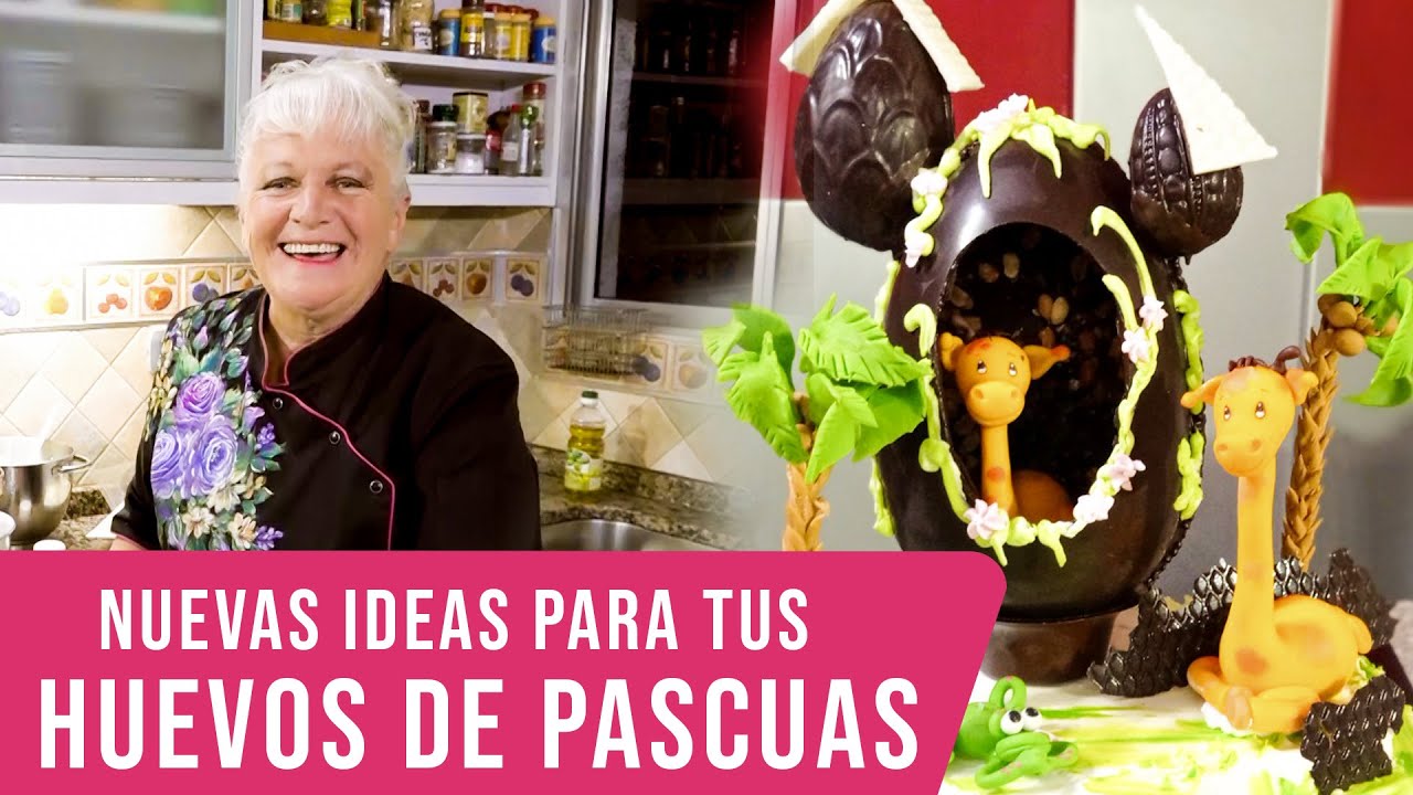 Huevos de Pascua rellenos y una idea diferente de cómo hacer una buena presentación.
