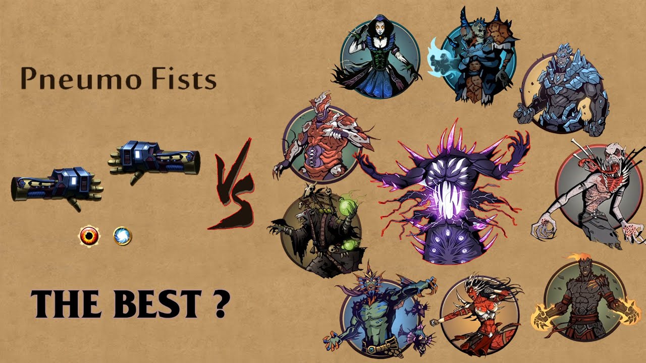 Shadow Fight 2 || Pneumo Fists vs Underworld ALL BOSSES 「iOS/Android Gameplay」